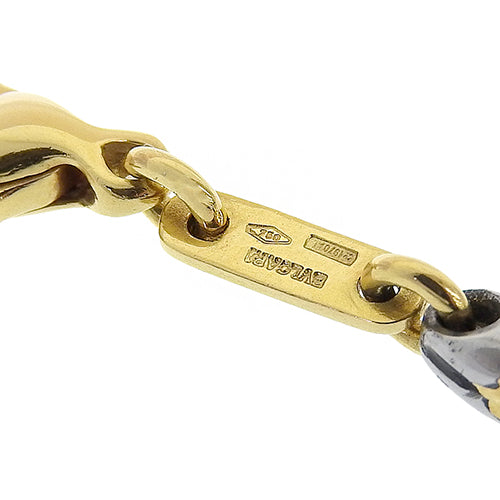 パッソドッピオ チェーンネックレス イエローゴールド K18YG ステンレススチール SS アクセサリー ジュエリー