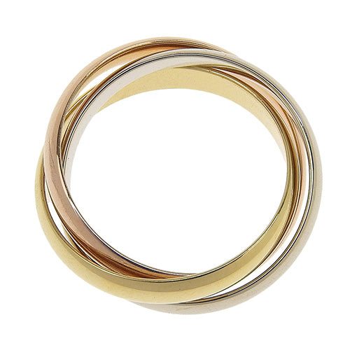les must de Cartier トリニティ リング イエローゴールド K18YG ピンクゴールド K18PG K18 ホワイトゴールド WG アクセサリー ジュエリー 3連 三連