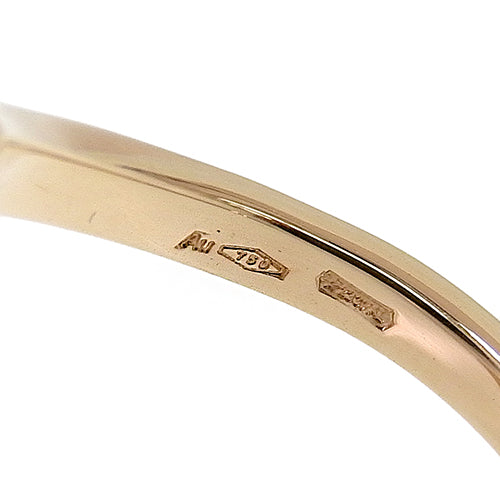 Gelati Mother of Pearl/Diamond Ring 354754 AN858014 K18 Pink Gold PG Accessory Jewelry Diamond Size 17 (57)