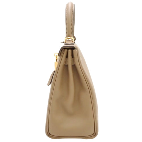 Kelly 25 (inner-stitched) Swift, Beige Du Marais, gold hardware, U stamp.