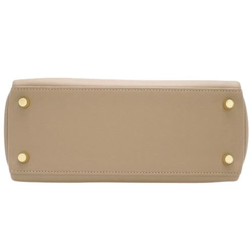 Kelly 25 (inner-stitched) Swift, Beige Du Marais, gold hardware, U stamp.