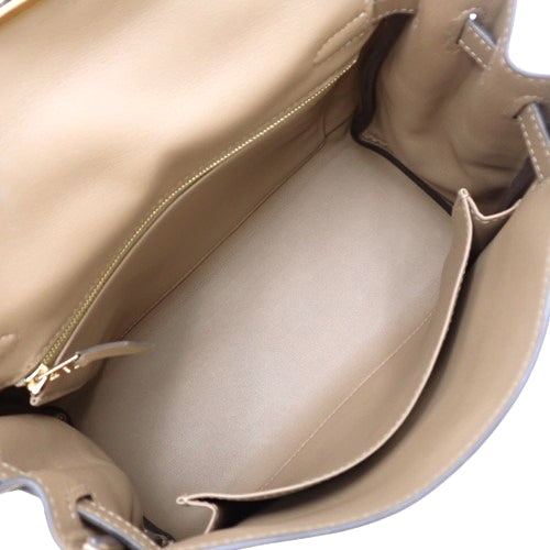 Kelly 25 (inner-stitched) Swift, Beige Du Marais, gold hardware, U stamp.