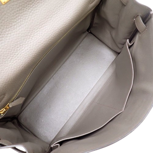 ケリー 35 (内縫い) トリヨンクレマンス エタン ゴールド金具 X刻印