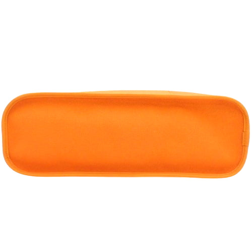 Cabac PM, Toile Officier, palladium hardware, orange, silver hardware, □M stamp.