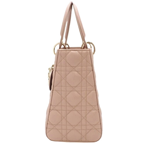 カナージュ レディディオール Lady Dior バッグ ミディアム 2WAY ショルダー 肩掛け ラムスキン