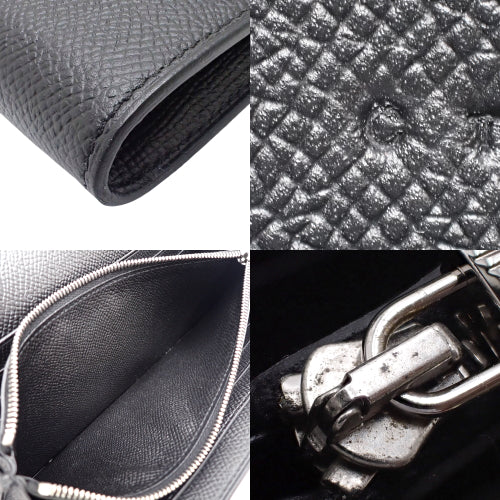 ケリーウォレット ロング ヴォーエプソン パラジウム金具 ブラック シルバー金具 C刻印