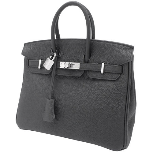 【新品】バーキン 25 トゴ パラジウム金具 ブラック シルバー金具 W刻印