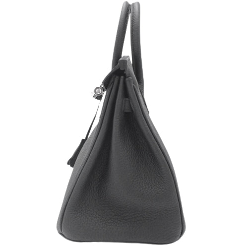 【新品】Birkin 25 Togo皮革 钯金配件 黑色 银色配件 W刻印