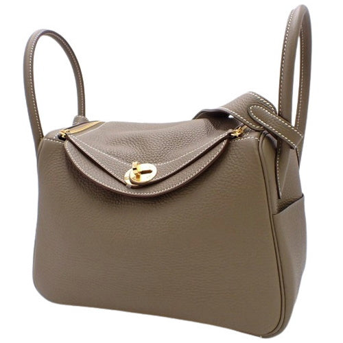 【新品】リンディ 26 トリヨンクレマンス エトープ/エトゥープ ゴールド金具 W刻印