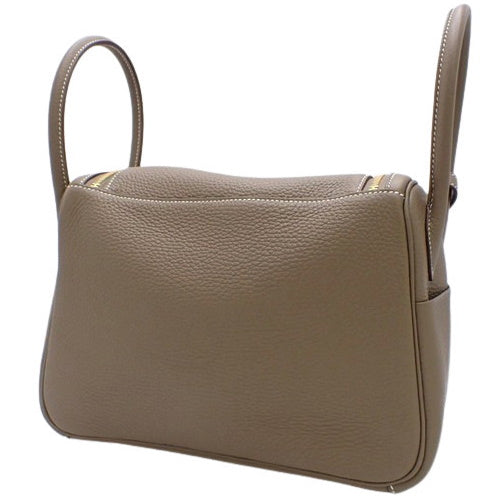 【新品】リンディ 26 トリヨンクレマンス エトープ/エトゥープ ゴールド金具 W刻印