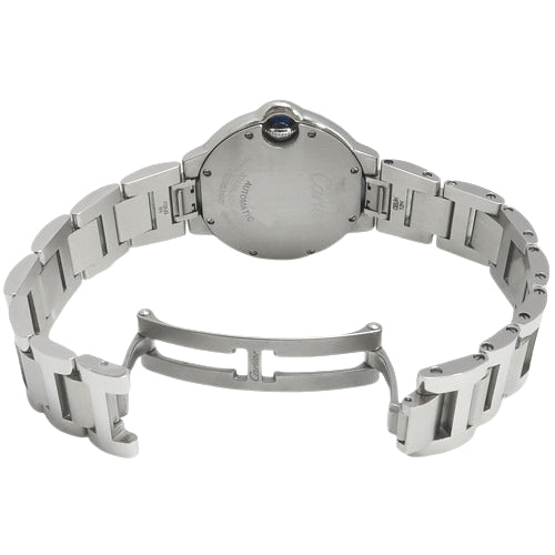 Ballon Bleu de Cartier Watch W4BB0028 Stainless Steel Automatic with Diamond Bezel, Sky Blue, Purchased in January 2022, with 2022 Warranty