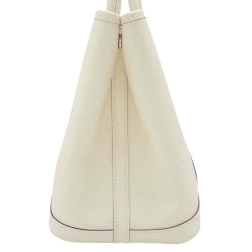 Garden Party TPM, Vo'e Epsom leather, palladium hardware, Nata (color), silver hardware, U-stamp.