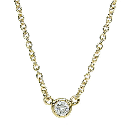 Vayyard Single Diamond Pendant, Diamond, Yellow Gold (K18YG), Accessory, Jewelry, 1PD