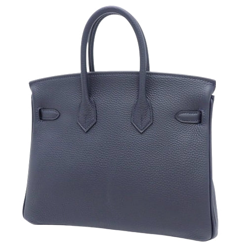 【新品】バーキン 25 トゴ パラジウム金具 ブルーニュイ シルバー金具 W刻印