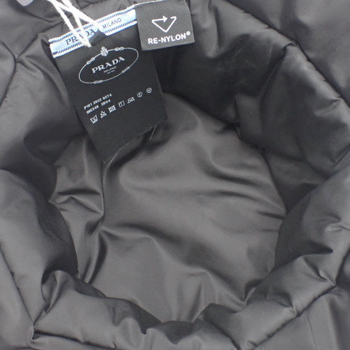 Padded Bucket Hat, Fashion Accessory, Apparel, Size L, Nylon, Recycled Polyamide, NYLON PADDED NERO, 1HC248 2DV4 F0002
