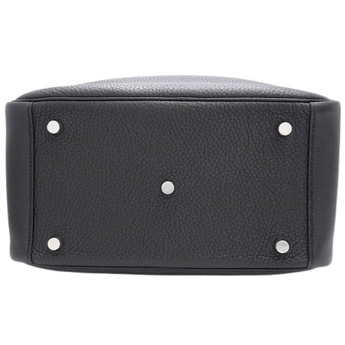 琳迪 26,Taurillon Clemence皮革,钯金五金件,黑色,银色五金件,Z刻印。