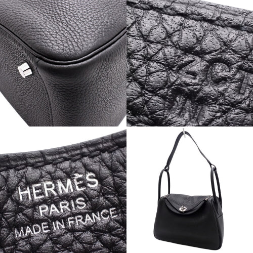 琳迪 26,Taurillon Clemence皮革,钯金五金件,黑色,银色五金件,Z刻印。