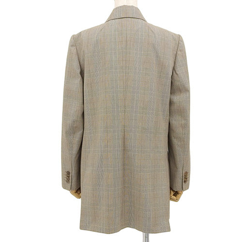 Checked Tailored Jacket, Apparel, Fashion, Clothing, Size 38, Cotton, Cupro, 457632