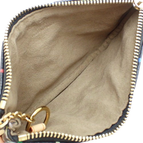 Monogram Multi-Color Pochette MM, Monogram Multi-Color Noir, M60031, Keyring included, Accessory Case, Wallet, Pouch