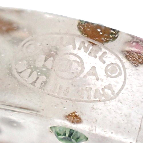 クリアココマーク マルチカラーストーン ピアス プラスチック メタル(GP) ラインストーン アクセサリー ジュエリー ぶら下がり