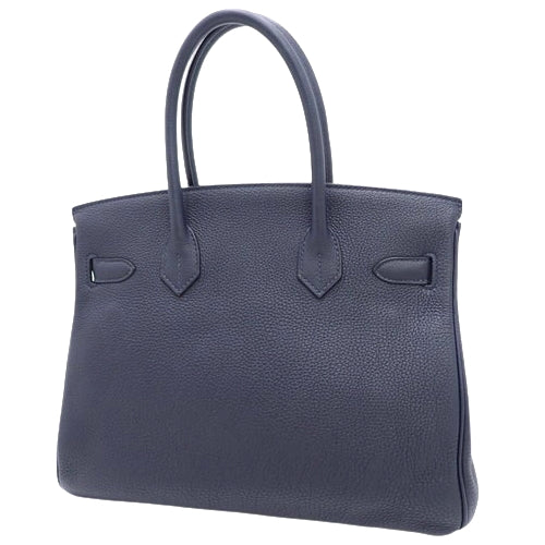 Birkin 30 Togo Blue Nuit with Gold Hardware, X stamp.
