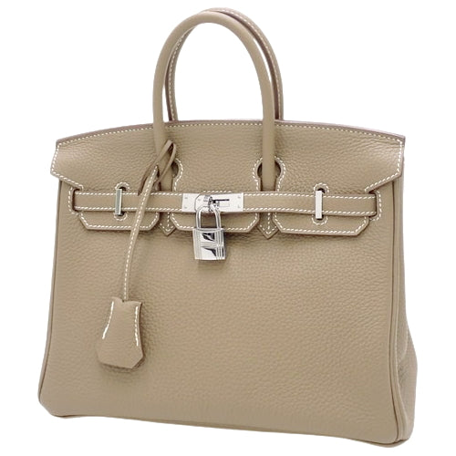 Birkin 25 Togo, Palladium hardware, Etoupe/Silver hardware, Z stamp.