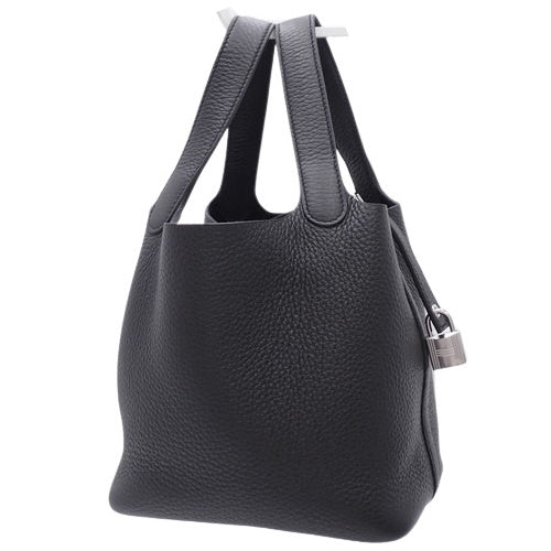 【新品】ピコタンロック PM トリヨンクレマンス パラジウム金具 NOIR ノワール シルバー金具 W刻印
