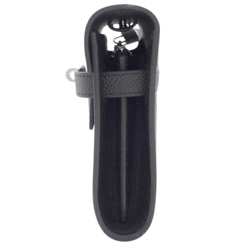 Kelly Wallet Tougo, Epsom calfskin, palladium hardware, black; silver hardware, U stamp.
