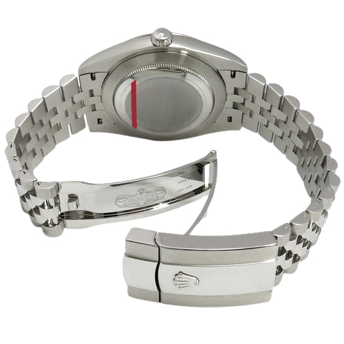 126334 Datejust 41 白金/不锈钢自动腕表,配石板罗马数字 Jubilee 表带,2021 年 9 月购买,灰色和银色