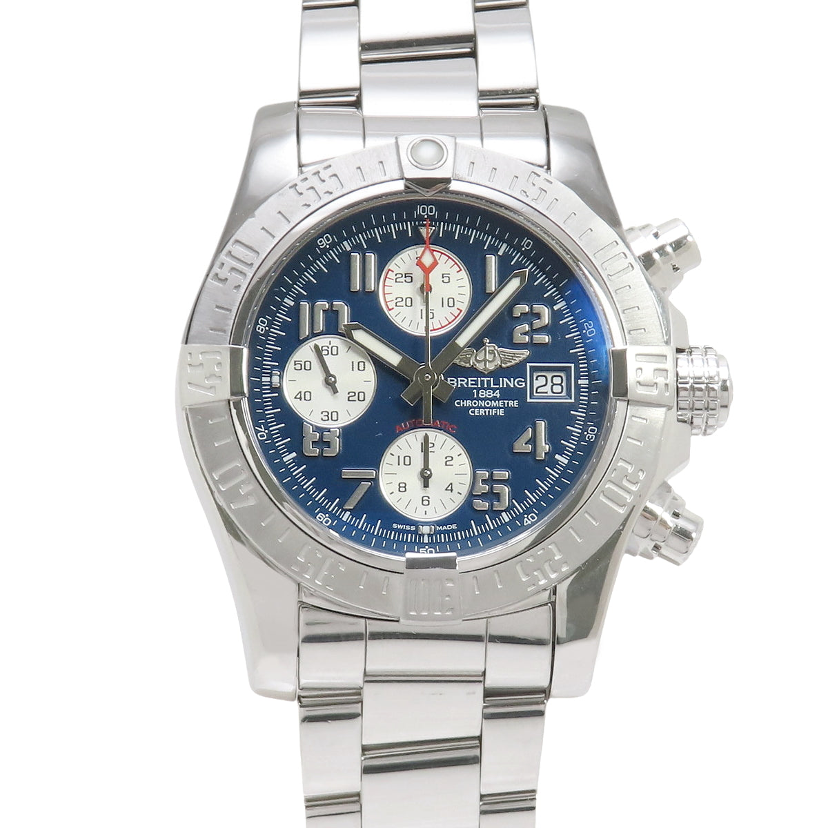 【保証書付】アベンジャー 2 A13381 SS ステンレス 自動巻き 2017年10月購入 ブルー シルバー