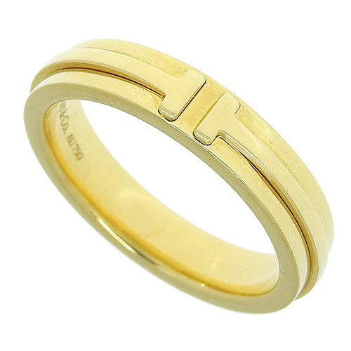 Tiffany T Narrow Ring in 18K Yellow Gold, Size 16 (56)