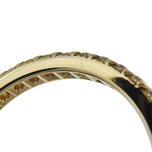 ハーフ エタニティリング ダイヤモンド イエローゴールド K18YG アクセサリー ジュエリー