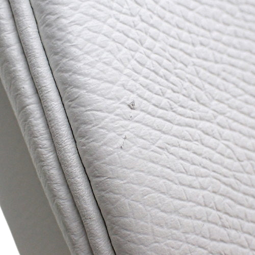 Birkin 30, Epsom calfskin, palladium hardware, white, silver hardware, □K stamp.