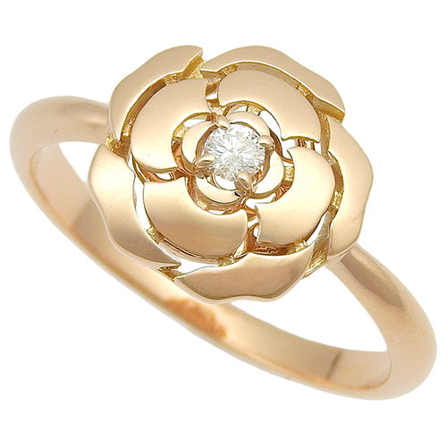 Camellia Diamond Ring, Diamond, Pink Gold (K18PG), Accessory, Jewelry, 1PD