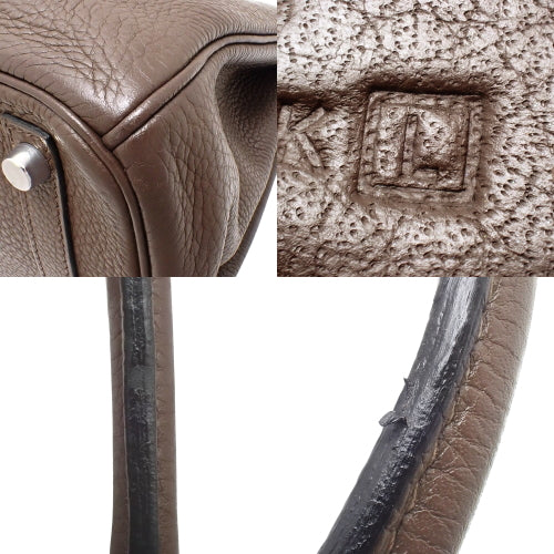 バーキン 30 トリヨンクレマンス パラジウム金具 ショコラ シルバー金具 □L刻印