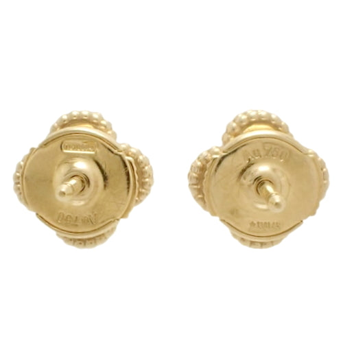 Sweet Alhambra Earrings, Onyx, Yellow Gold (K18YG), Jewelry, Four-Leaf Clover