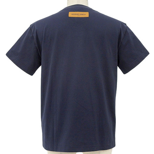 LV Logo T-Shirt, Apparel, Fashion, Clothing, Short Sleeve, XS, Cotton, RM231Q