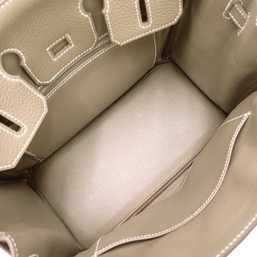 バーキン 25 トゴ パラジウム金具 エトープ/エトゥープ シルバー金具 U刻印