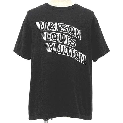 MAISON Logo Short Sleeve Knit Apparel Fashion Clothing RM2129 L Cotton Silk
