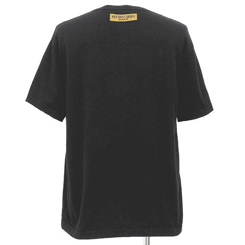 MAISON Logo Short Sleeve Knit Apparel Fashion Clothing RM2129 L Cotton Silk