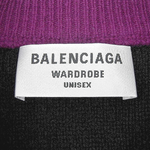 Logo knit fashion apparel sweater, all-over print, long sleeves, size S, wool, nylon, polyurethane, 657520