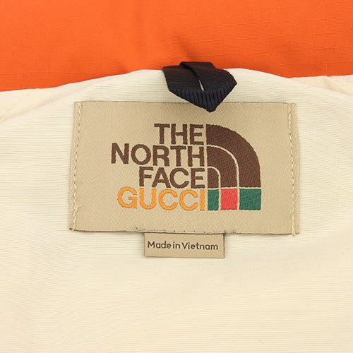GUCCI × THE NORTH FACE コラボ ダウンベスト アパレル ファッション 衣類 フード付き S ナイロン