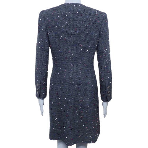 Tweed Beaded Jacket P62 Coat Apparel Fashion 34 Polyester Cotton Rayon Polyethylene