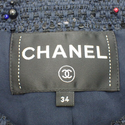 Tweed Beaded Jacket P62 Coat Apparel Fashion 34 Polyester Cotton Rayon Polyethylene