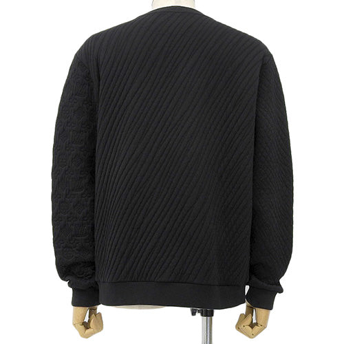 Multi-Signature Quilted Sweatshirt, Size RM222V, Cotton and Nylon, Size M, Apparel, Clothing, Fashion