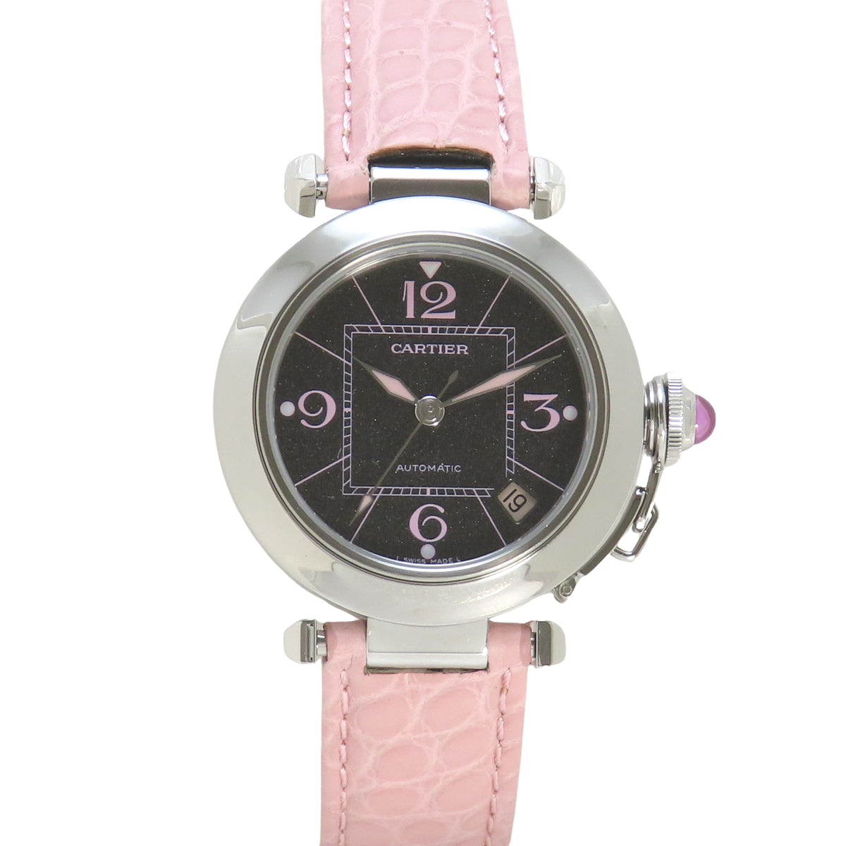 W3109599 パシャC 2007 クリスマス限定 SS/ステンレス レザー 自動巻き ブラック