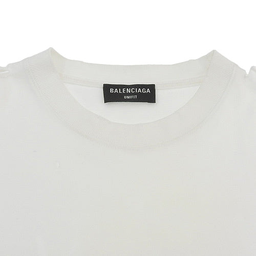 Spray Logo T-Shirt, Distressed, Short Sleeve, Size S, Cotton, 661705