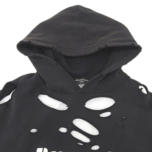 Destroy Hoodie, Distressed Logo, Size M, Cotton, 659403