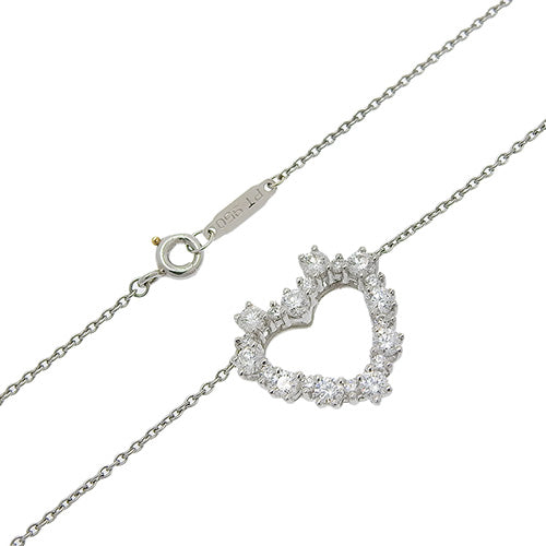 ダイヤモンド ハート ネックレス ダイヤモンド プラチナ Pt950 アクセサリー ジュエリー