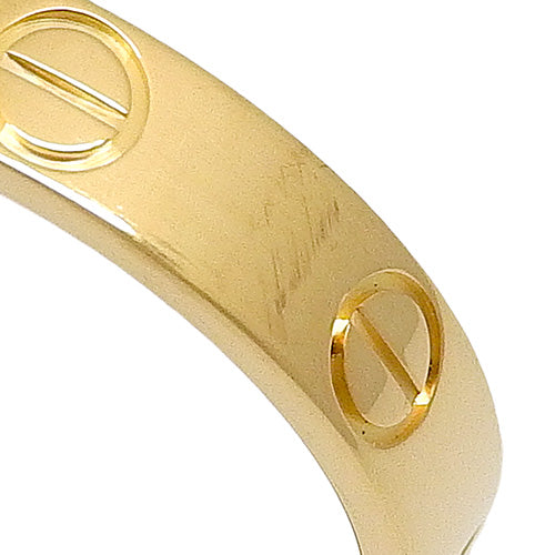 Love ウェディング リング イエローゴールド K18YG アクセサリー ジュエリー ミニラブ
